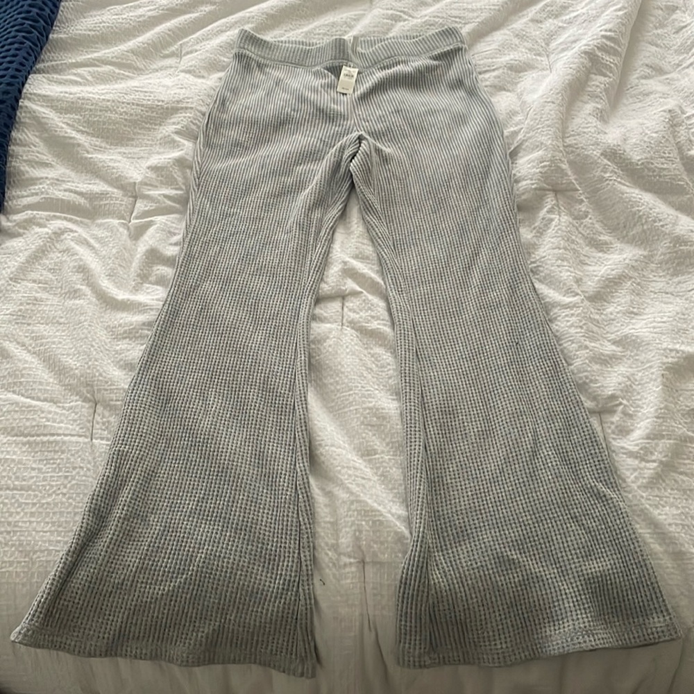 NWT Aerie Flared Waffle Leggings Size L